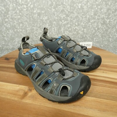 Keen Sports Sandals Womens Gray Blue Waterproof Hiking Shoes