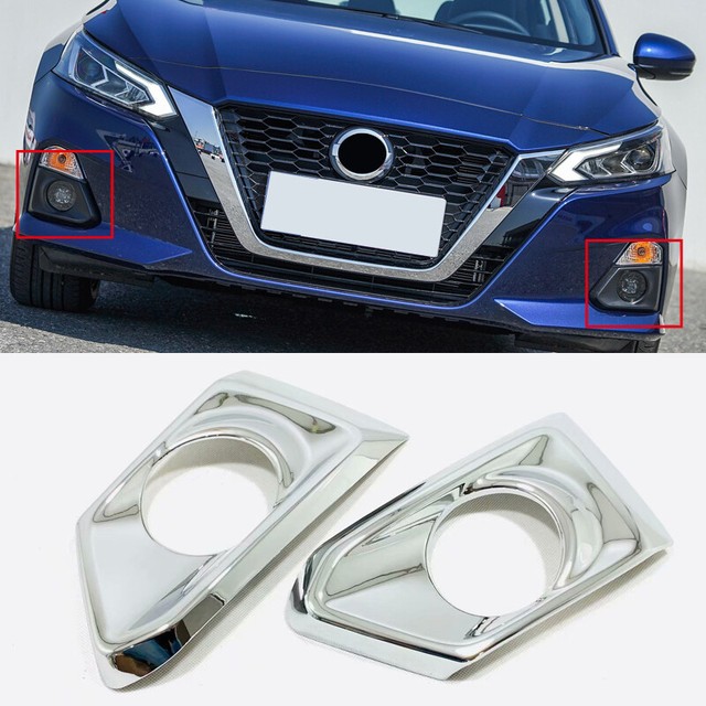 ABS Chrome Auto Accessory Front Fog Car Light Cover For Nissan Altima 20192020 eBay