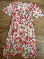 Tea dress printed ruffle size M