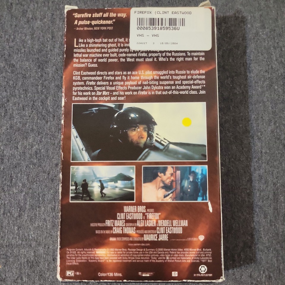 Firefox (VHS, 2000, Clint Eastwood Collection) Clint Eastwood Warner