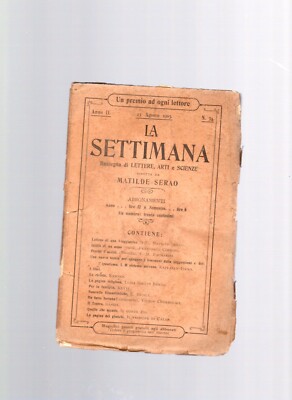 58S DIE WOCHE SCHAU BRIEFE KUNST UND WISSENSCHAFT MATILDE SERO NR. 4 1903