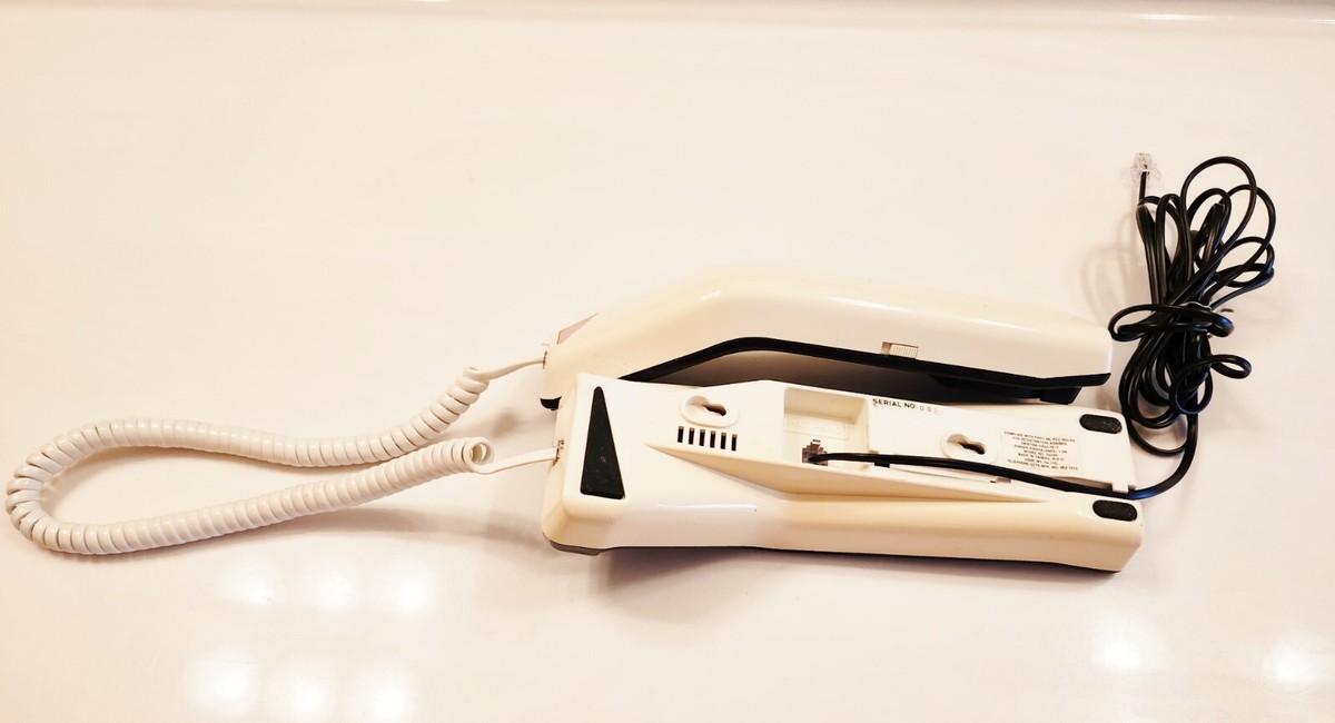 Vintage 80s Wave-Like Phone-Corded Landline | eBay