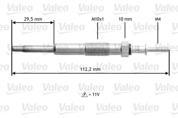Valeo 345135 GlüHkerze FüR Hyundai, KIA-image