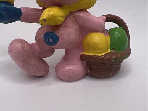 Vintage 1982 Schleich Peyo Pink Bunny Suit Smurfette Figure Smurfs Easter PVC - Picture 5 of 8