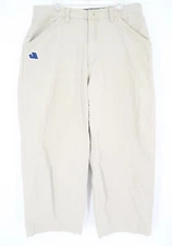 VTG 90s Men's JNCO Khaki Wide Leg Broadside Baggy Skate Pants 36x32 USA Made