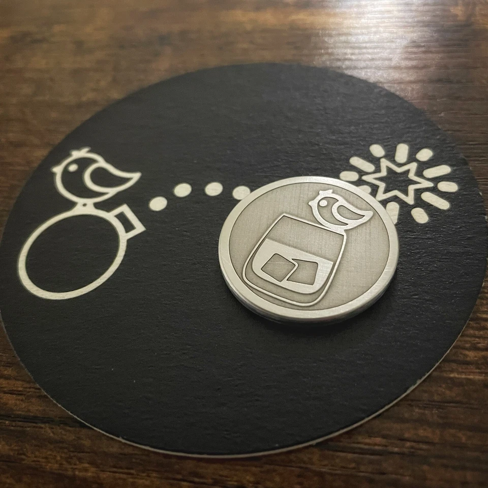 LIBERTY BALL MARKERS BIRDIES AND BOURBON 1.25” Laser Engraved Stainless Steel Golf Ball Marker!