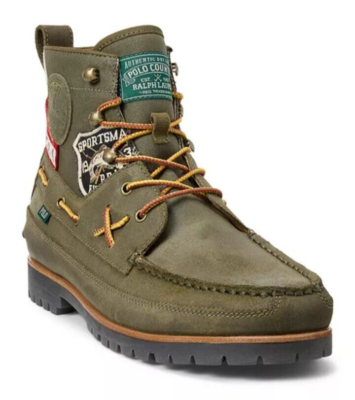 未使用 POLO RALPH LAUREN RANGER MID EU43 POLO RALPH LAUREN Men'S Ranger Mid Suede & Twill Boot Ankle, Multi