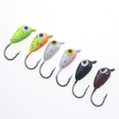 6PCS Winter Ice Fishing Lure Mini Metal Lead Head Bait