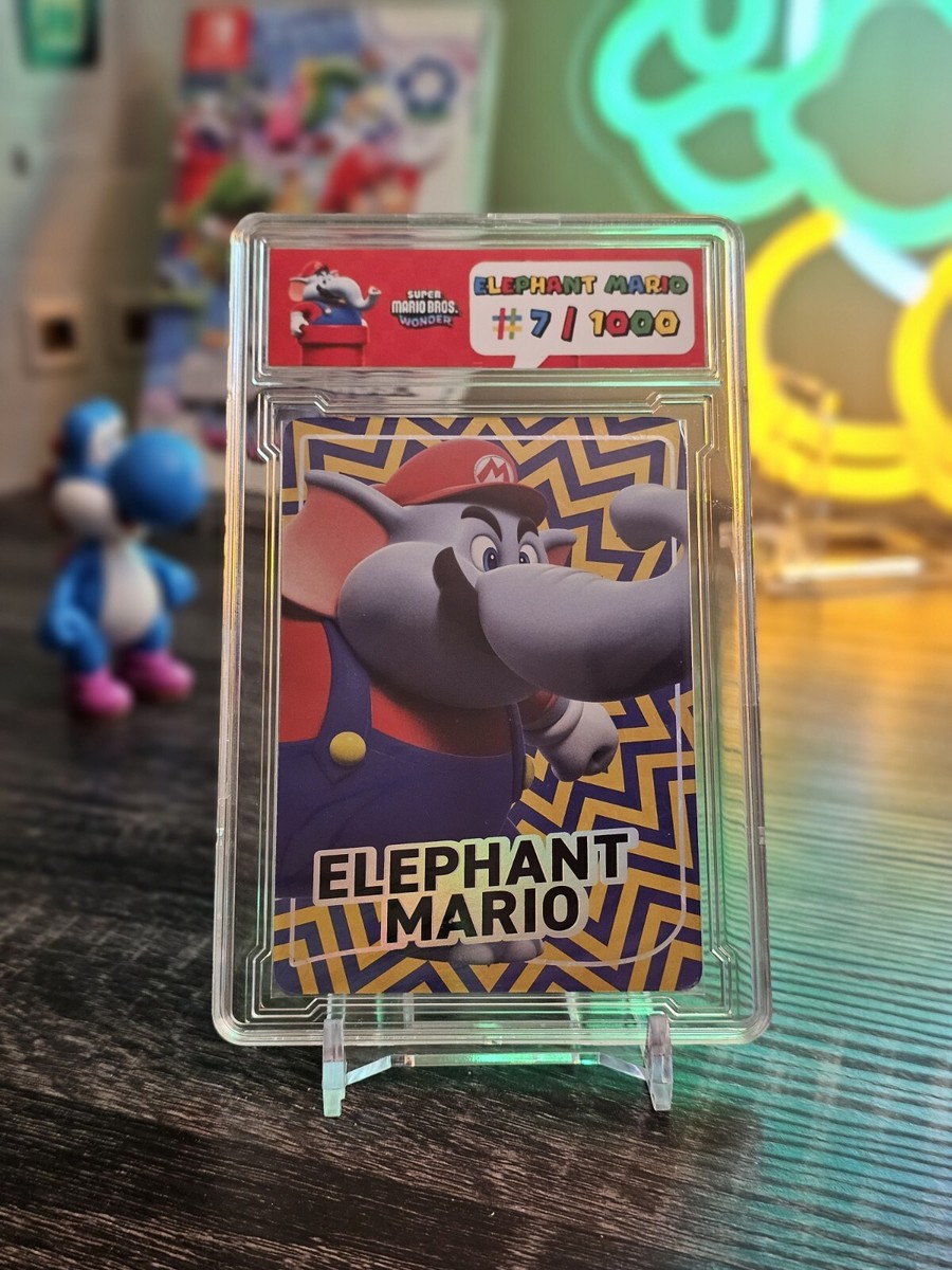 マリオカート PSA 10 Super Mario Bros. Wonder Trading Card - Elephant Mario LE