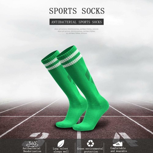 Calcetines largos de fútbol deportivo para hombres hasta la rodilla calcetines altos béisbol hockey antideslizantes - Imagen 23 de 48