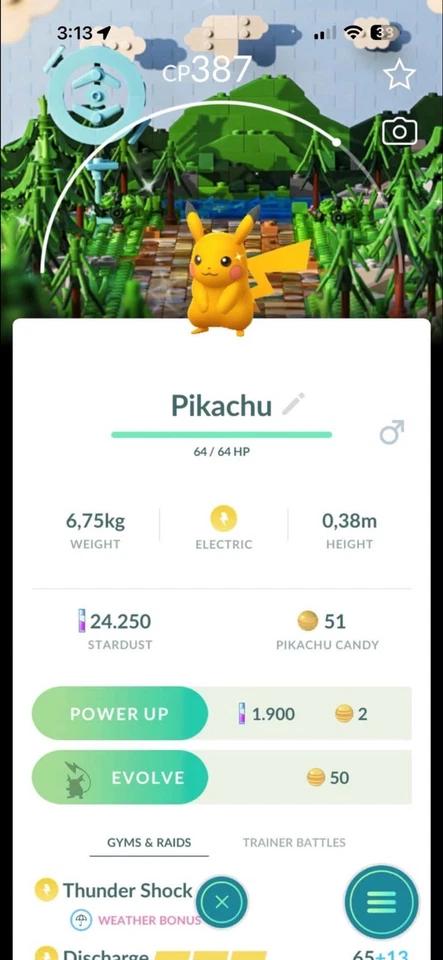 Pokémon Shiny Pikachu Lego Stamp Rally Background🔥PTC-gofest 2026-Copenhagen - Image 1 of 1