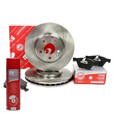 Bremsscheiben + Bremsbeläge + Bremsenreiniger vorne für MERCEDES SLK; CHRYSLER