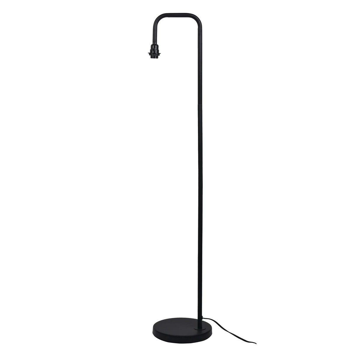 Mainstays AF53641 Black Metal Floor Lamp with Natural Rope Shade