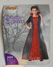Spirit Halloween Costume Dress Victorian Vampiress Queen Girl's Large 12/14