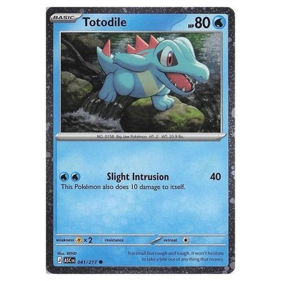 Pokemon - Mega Evolution - Ascended Heroes - Totodile - 041/217 (Cosmo Holo) NM