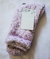 NWT West Loop Pink Speckled Fuzzy Socks sz 4-10 Womens