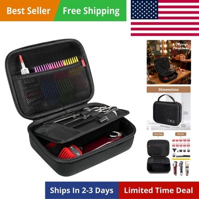 Hard Travel Case for Hair Clippers, Hair Cutting Barber Supplies Holder, Trim...