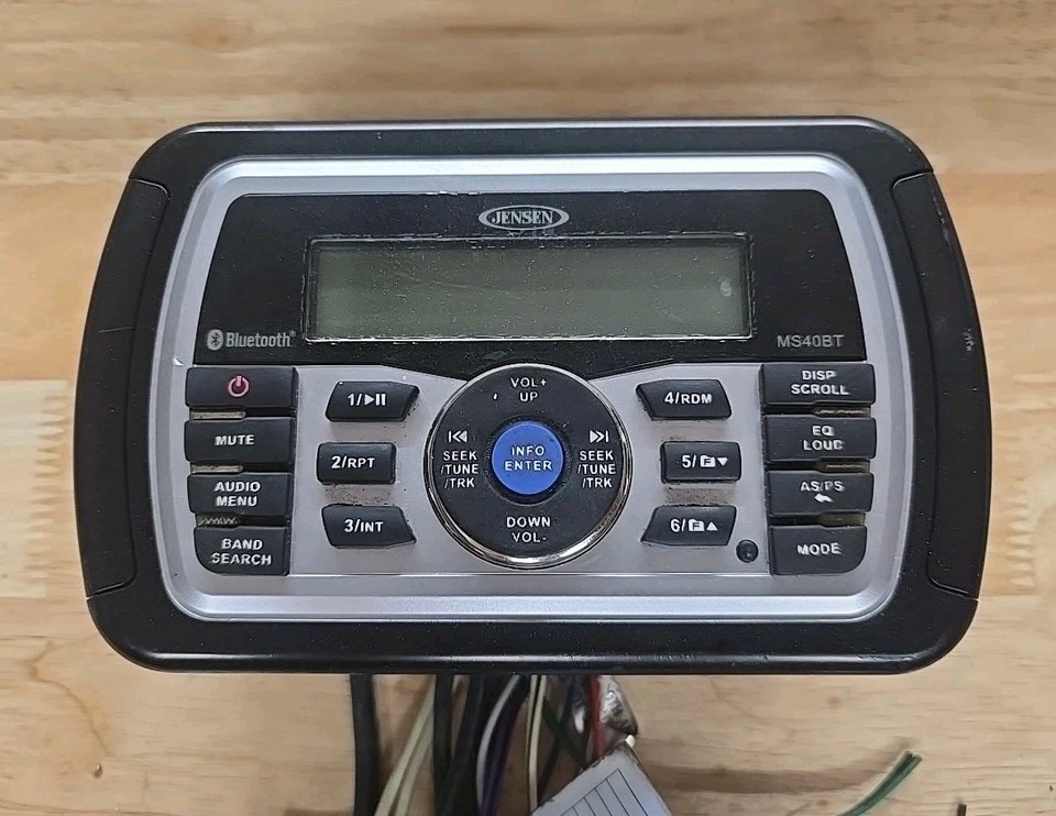 Jensen MS40BT Marine AM/FM/WB Bluetooth Stereo | eBay