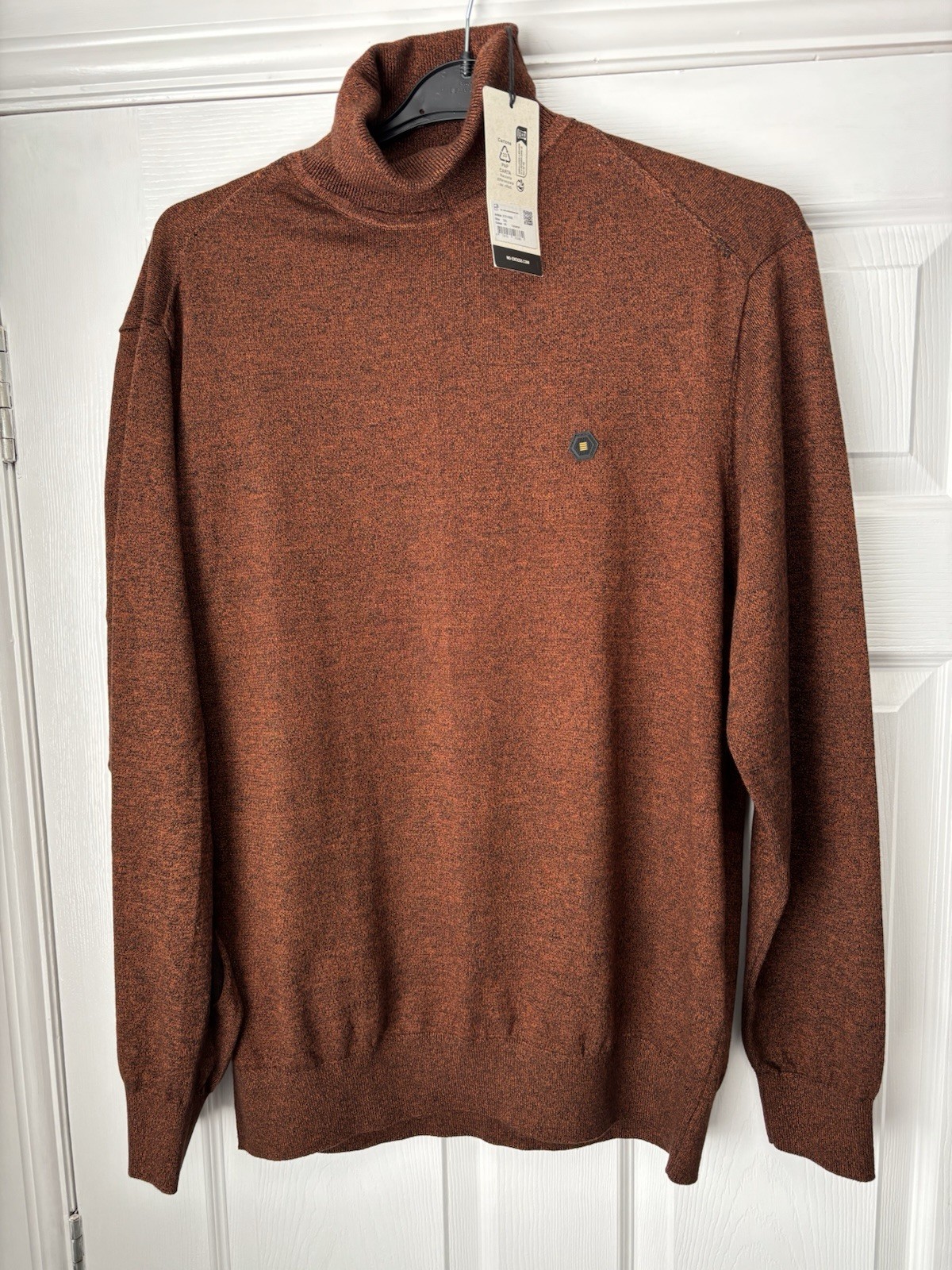 No Excess Men's Turtleneck 2XL Sweater Caramel 21210982 BNWT