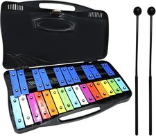 Soulmate 25 Notes Glockenspiel Xylophone for kids Colorful Musical Toy Black