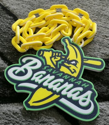 Savannah Bananas Rally Hype Chain Necklace 3D Printed