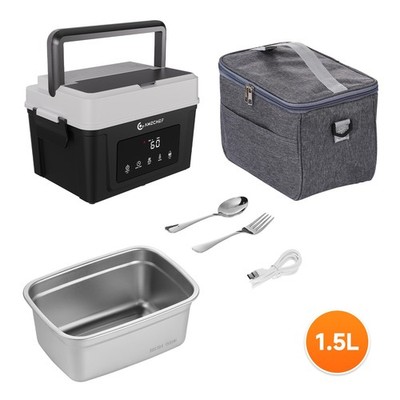 AMZCHEF Cordless Electric Lunch Box,Heater with 5 Heating Elements & Auto Temp
