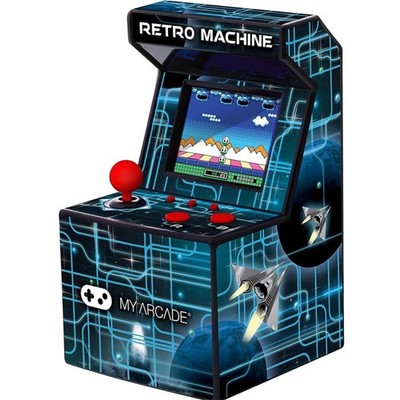 Retro 200 Game Arcade Machine - Battery Powered Mini with Volume Control