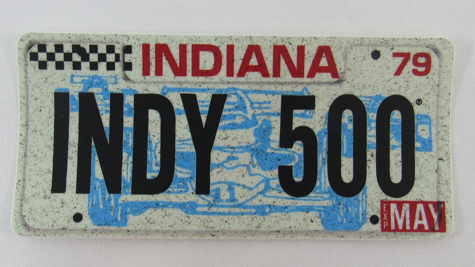 1979 Indy 500 License Plate Sticker Indiana
