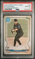 2020 Dylan Cease - Topps GQ Players Weekend SSP RC - PSA 10 - Sox - Blue Jays