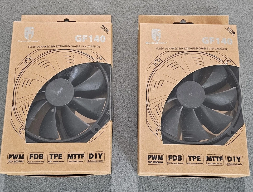 DEEPCOOL GF 140  140mm FDB Bearing PWM Fan Detachable, Rubber Coating - Image 2 of 3