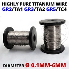 Highly Pure Titanium Wire Diameter 0.1mm-6mm Various Length GR2 GR3 GR5 Wires