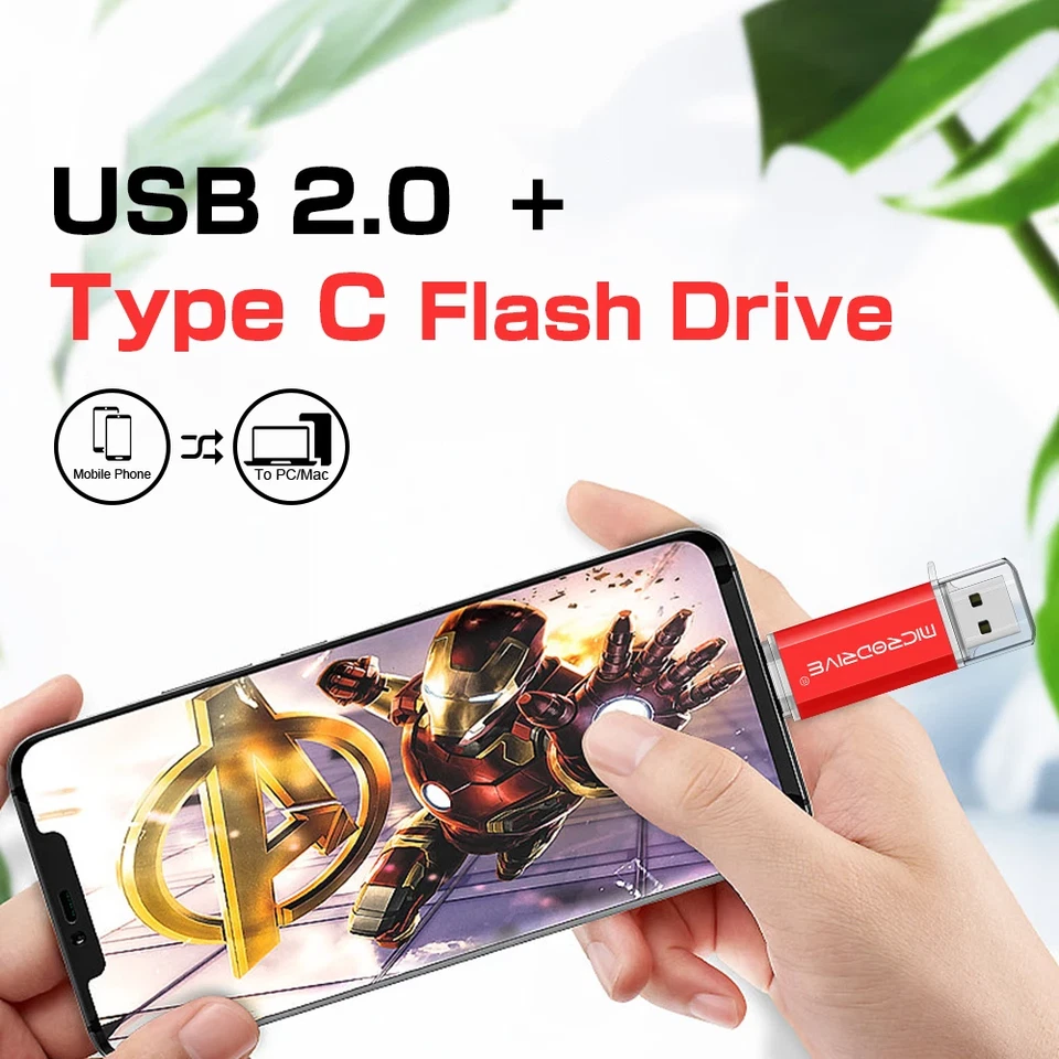 Clé USB 16/128 GO Micro Flash drive mémoire Pour Android Smartphones Tablette FR - Photo 2/4