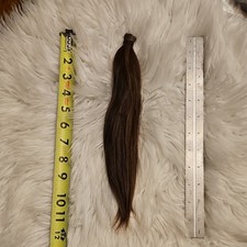 Dark Brown Human Hair Extension, Straight Closure, 12 in, Women