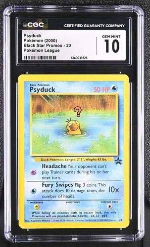 Psyduck graded CGC 10 for sale on eBay