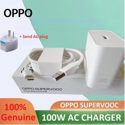 OPPO 100W SUPERVOOC Fast Wall Charger w/ USB-C Cable - Flash Charge Set +AU Plug