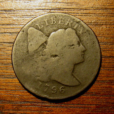 1796 LIBERTY CAP LARGE CENT, S-83  ~  STRONG DATE & OBVERSE, MINIMAL CORROSION