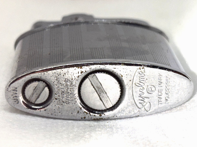 Vintage Supreme SMC Super Lighter Japan Chrome Silver Used Untested No Spark