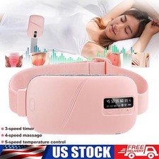 Heating Pad Massage Period Pain Relieve Therapy Menstrual Cramp Electric Belt US
