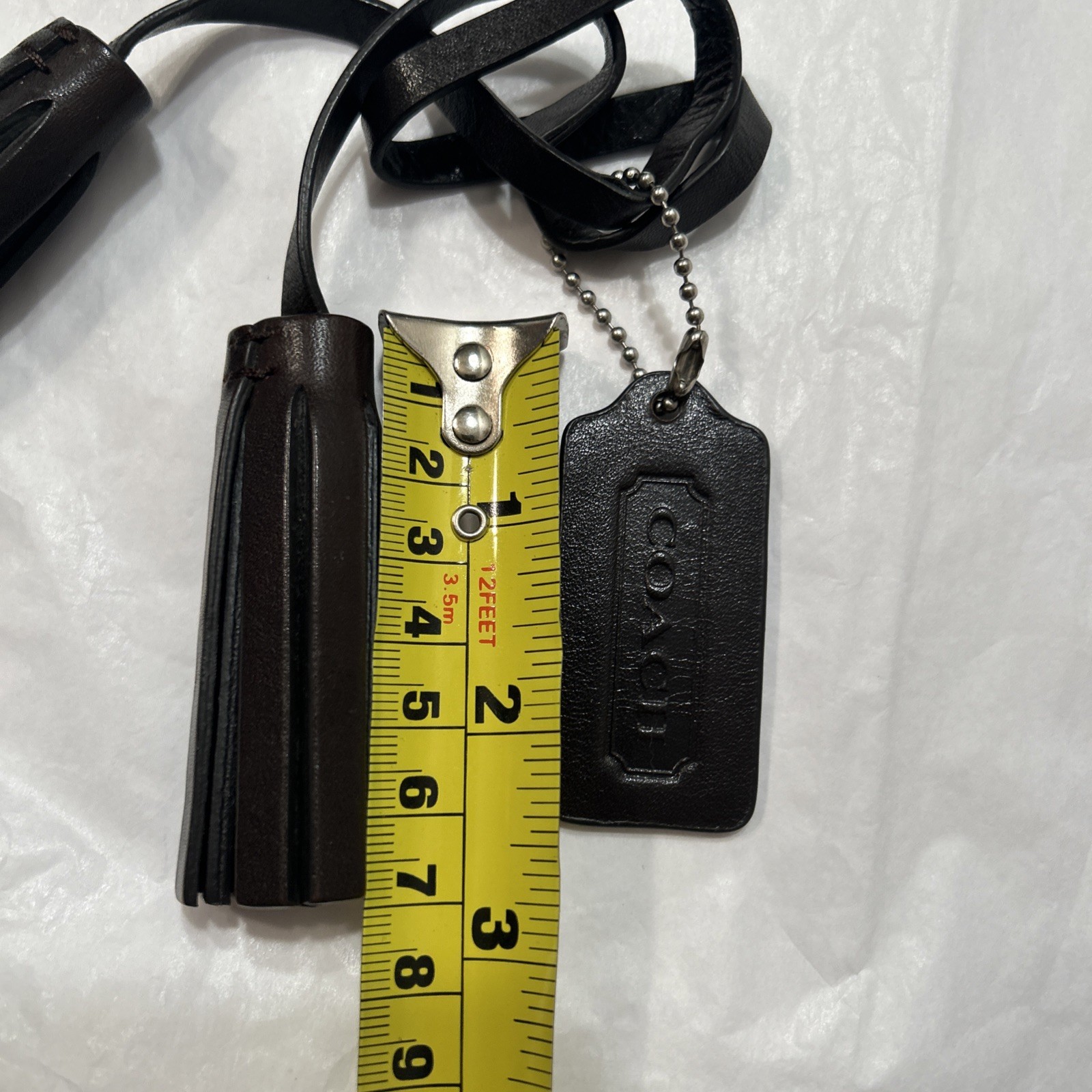 Coach Replacement Brown Leather Double Tassels An… - image 2