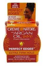  3 PACK Creme Of Nature Argan Oil Perfect Edges Xtra Hold 2.25oz
