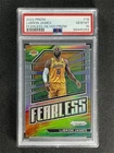 2022-23 Panini Prizm LeBron James #18 Silver Prizm Fearless PSA 10 Gem Mt
