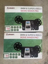 Eyesen M127-B 8mm Super 8 Reels Movie Maker Pro w/ 32GB SD Card FOR PARTS