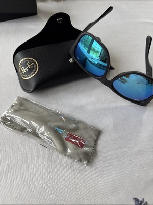 Black Frame Ray-Ban Justin Classic RB4165 622/55 Blue  Lens Sunglasses