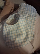 Handmade Baby Bib And MATCHING Burp cloth set