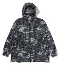 A BATHING APE Men's MULTI PIXEL CAMO MESH HOODIE JACKET 1M30140008