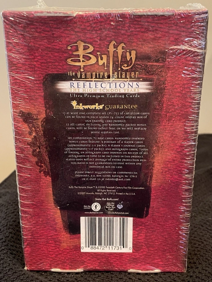 Tarjetas coleccionables Buffy Vampire Slayer, reflejo, años de escuela secundaria, ultra premium Foto 2 de 3