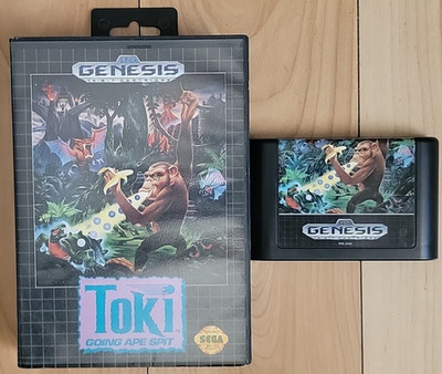 Toki: Going Ape Spit - Sega Genesis 1992 - (NO Manual)  -TESTED READ-