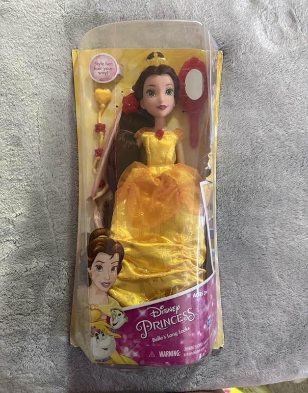Disney Princess Belle's Long Locks 11in Fashion Doll w/ Brush Clip B5293 2015