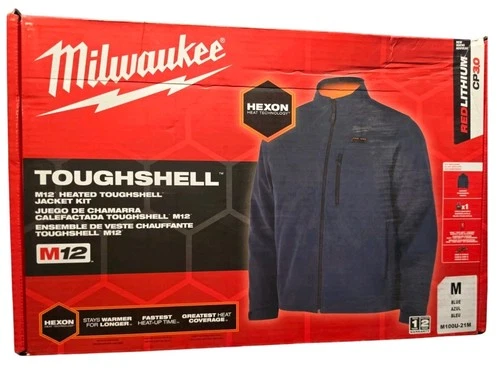 Milwaukee M100U-21M M12 Heated TOUGHSHELL Jacket Kit w/ 3.0 Battery & Charger  - product listing photo