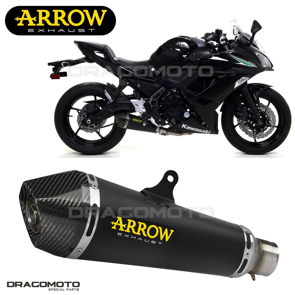 Silencieux KAWASAKI NINJA 650 2019 2020 ARROW Nichrom Noir